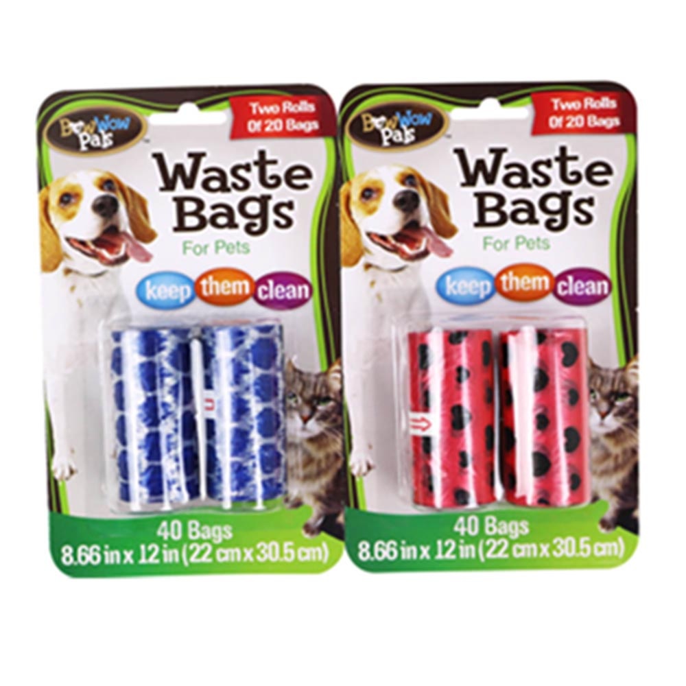 slide 1 of 1, Bow Wow Pals Waste Printed Bag Refill, Assorted Designs, 2 ct