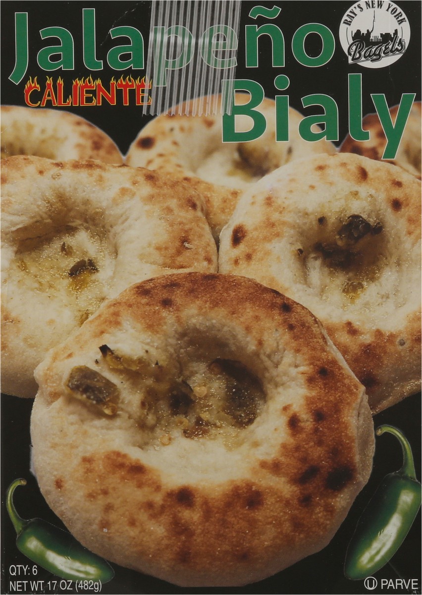 slide 14 of 17, Ray's New York Bagels Caliente Jalapeno Bialy 6 ea, 6 ct