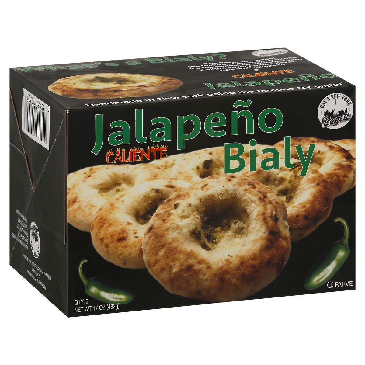slide 3 of 17, Ray's New York Bagels Caliente Jalapeno Bialy 6 ea, 6 ct