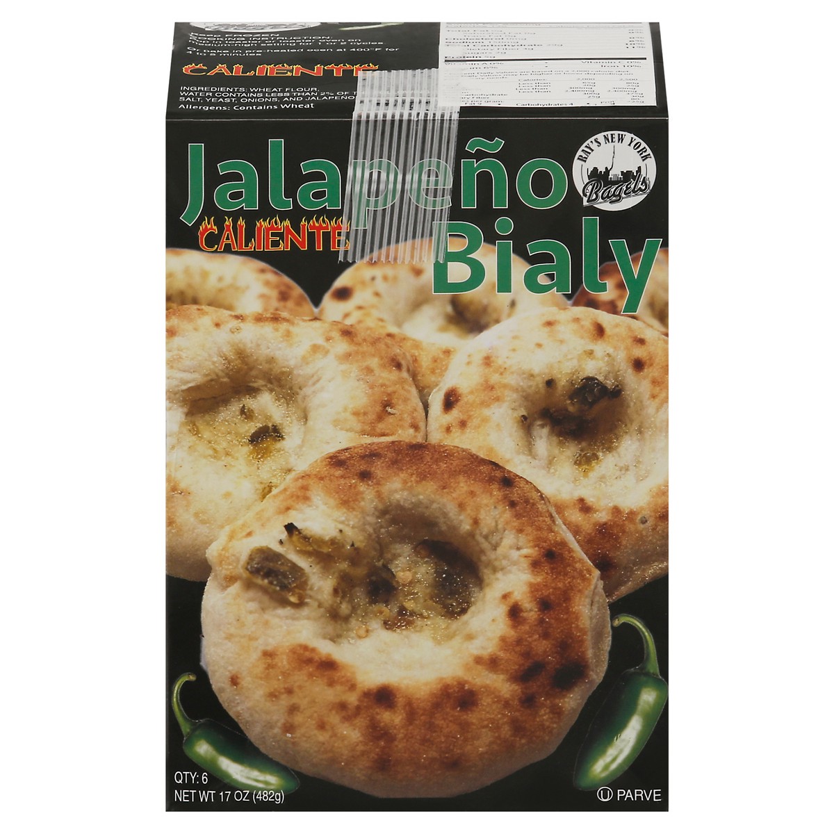 slide 1 of 17, Ray's New York Bagels Caliente Jalapeno Bialy 6 ea, 6 ct