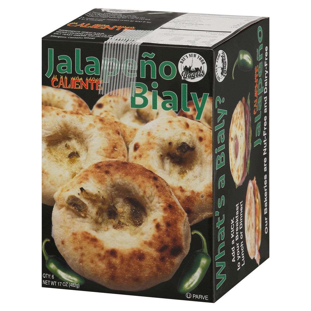 slide 17 of 17, Ray's New York Bagels Caliente Jalapeno Bialy 6 ea, 6 ct