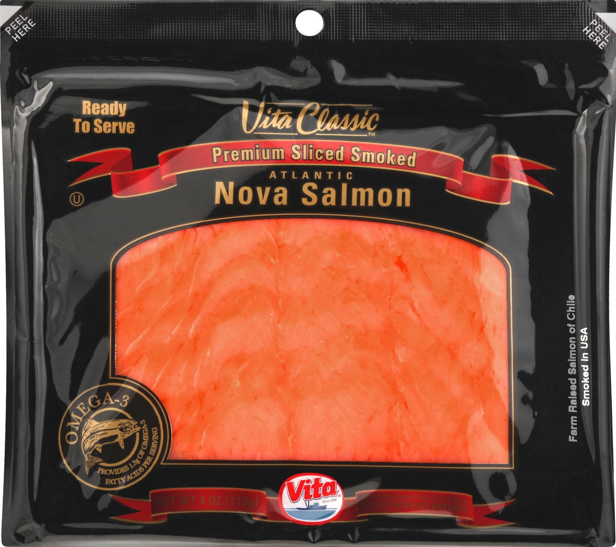slide 6 of 13, Vita Atlantic Premium Sliced Smoked Nova Salmon 4 oz, 4 oz