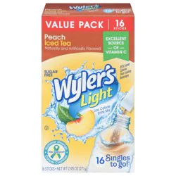 Wyler's Light Drink Sticks Peach Tea 16ct