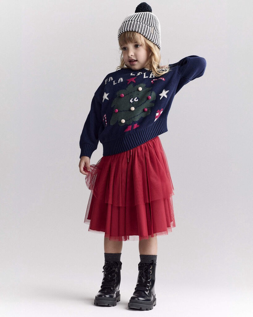 slide 2 of 7, Otteravenue Toddler Striped Pom Pom Beanie - Black/White Black/White 2T-4T, 1 ct