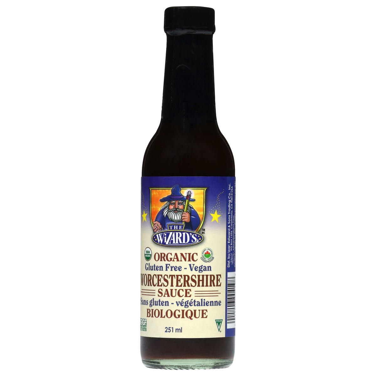 slide 14 of 14, The Wizard's Organic Gluten Free Vegan Worcestershire Sauce 251 ml, 251 ml