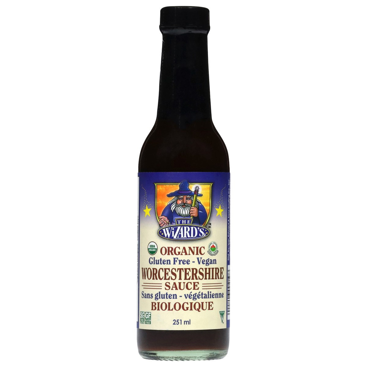 slide 3 of 14, The Wizard's Organic Gluten Free Vegan Worcestershire Sauce 251 ml, 251 ml