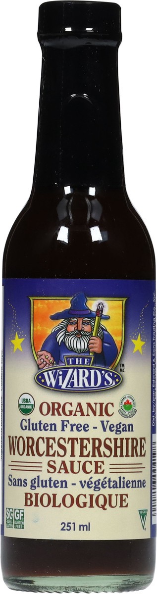 slide 7 of 14, The Wizard's Organic Gluten Free Vegan Worcestershire Sauce 251 ml, 251 ml