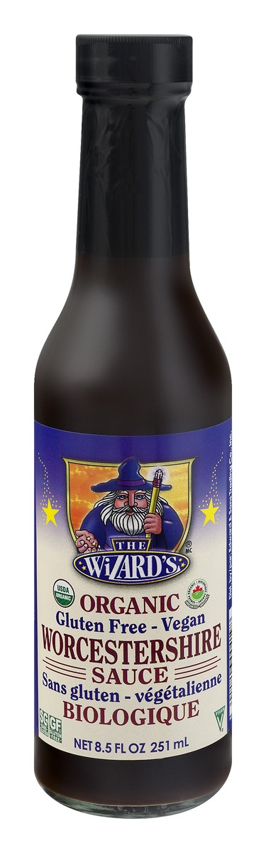 slide 1 of 1, The Wizard's Gluten Free Vegan Worcestershire Sauce, 8.5 oz