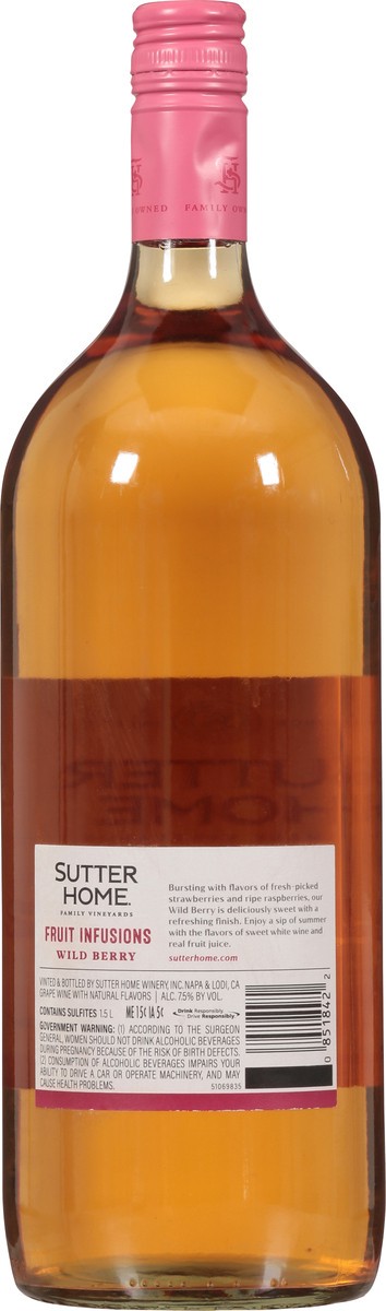slide 8 of 9, Sutter Home Fruit Infusions Wild Berry Wine 1.5 l, 1.5 l