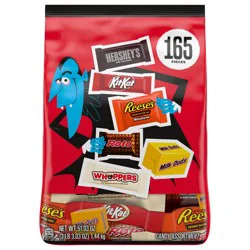 Hershey's Hershey Assorted Flavored, Halloween Candy Bulk Bag, 51.03 oz (165 Pieces)