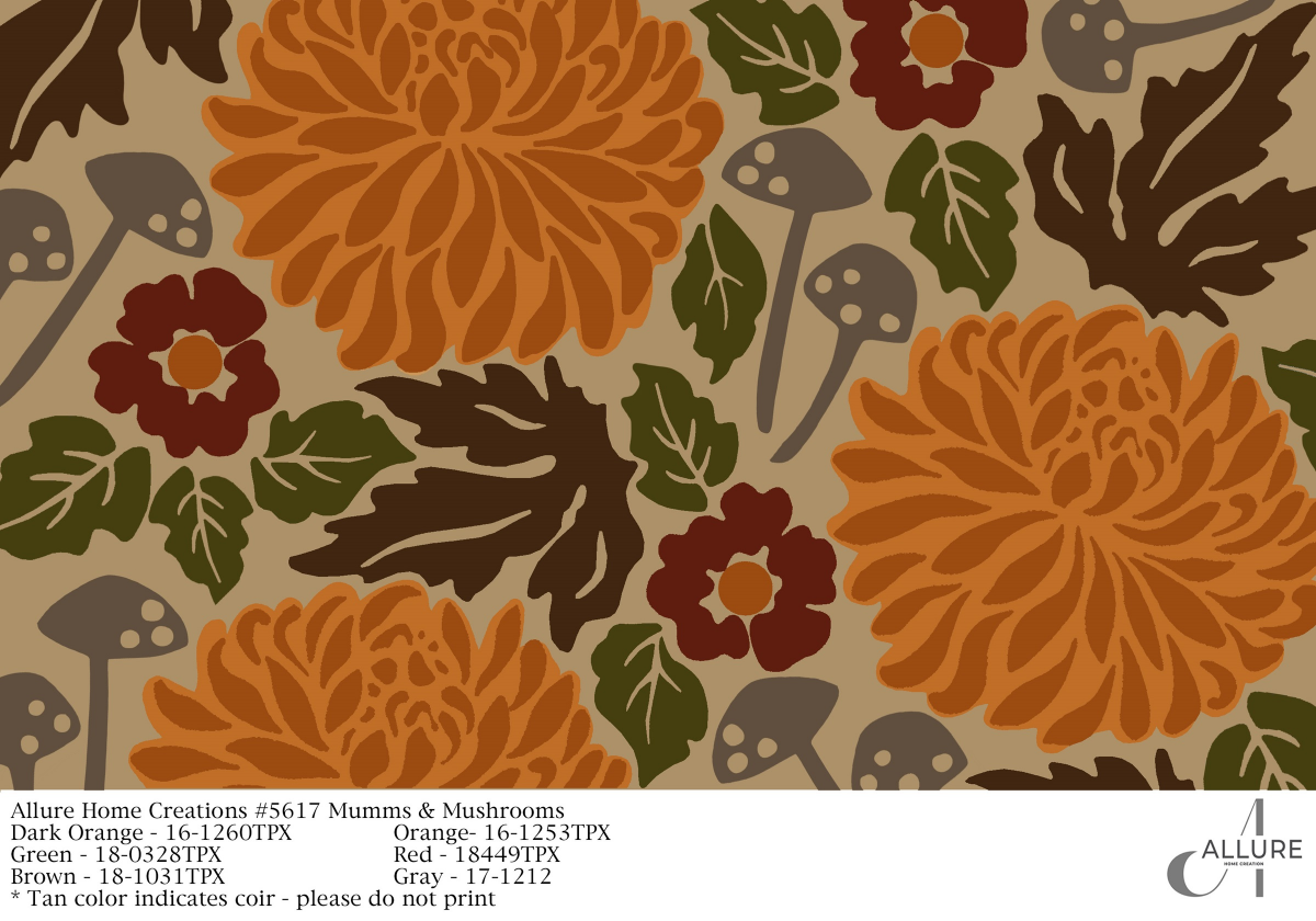 slide 1 of 3, Allure Mum & Mushroom Doormat, 18 x 29 