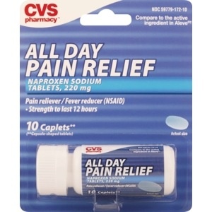 slide 1 of 1, CVS Pharmacy All Day Pain Relief Caplet, 10ct, 10 ct