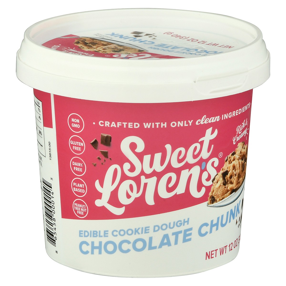 slide 6 of 9, Sweet Loren's Chocolate Chunk Edible Cookie Dough 12 oz, 12 oz