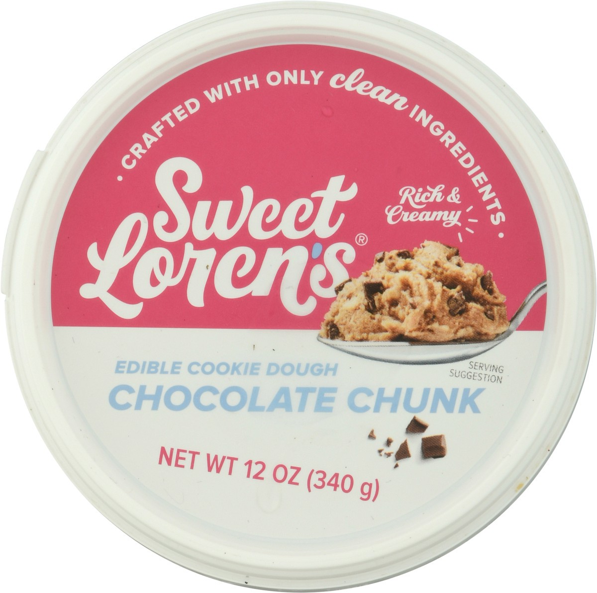 slide 5 of 9, Sweet Loren's Chocolate Chunk Edible Cookie Dough 12 oz, 12 oz