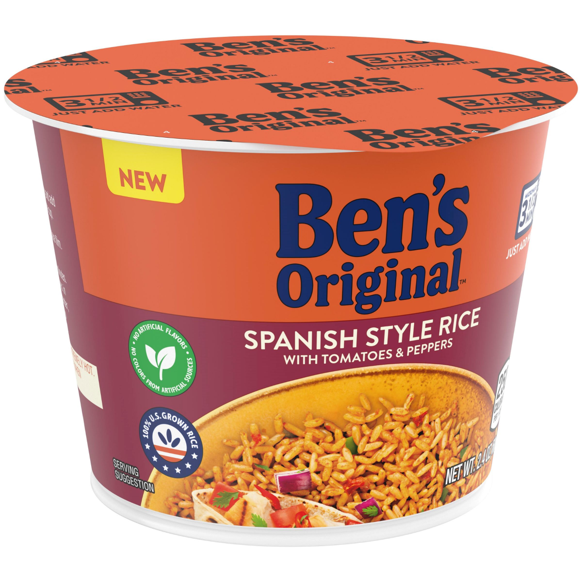 slide 2 of 2, BENS ORIGINAL BEN's ORIGINAL SPANISH STYLE SINGLE SERVE CUP 2.4OZ, 2.4 oz