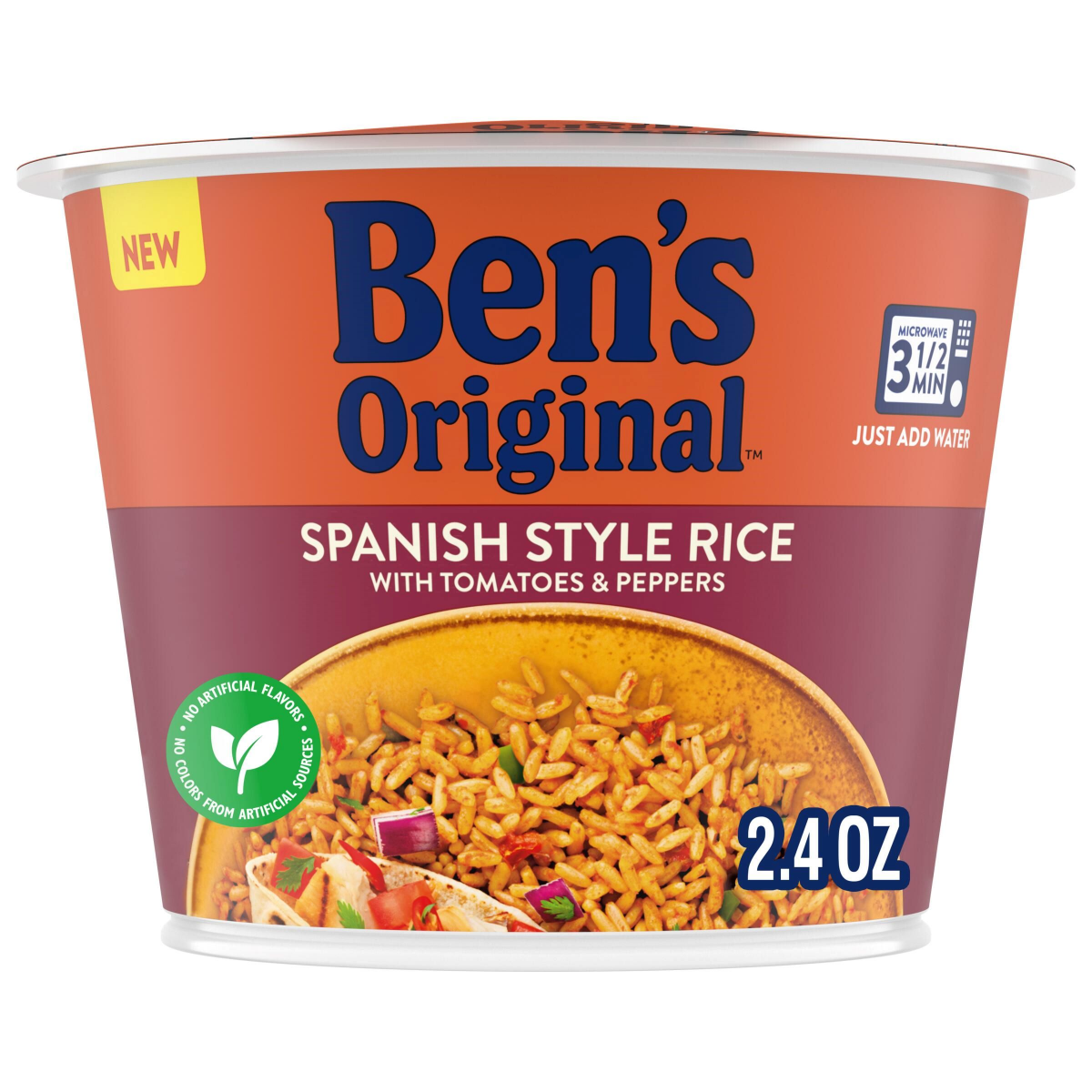 slide 1 of 2, BENS ORIGINAL BEN's ORIGINAL SPANISH STYLE SINGLE SERVE CUP 2.4OZ, 2.4 oz