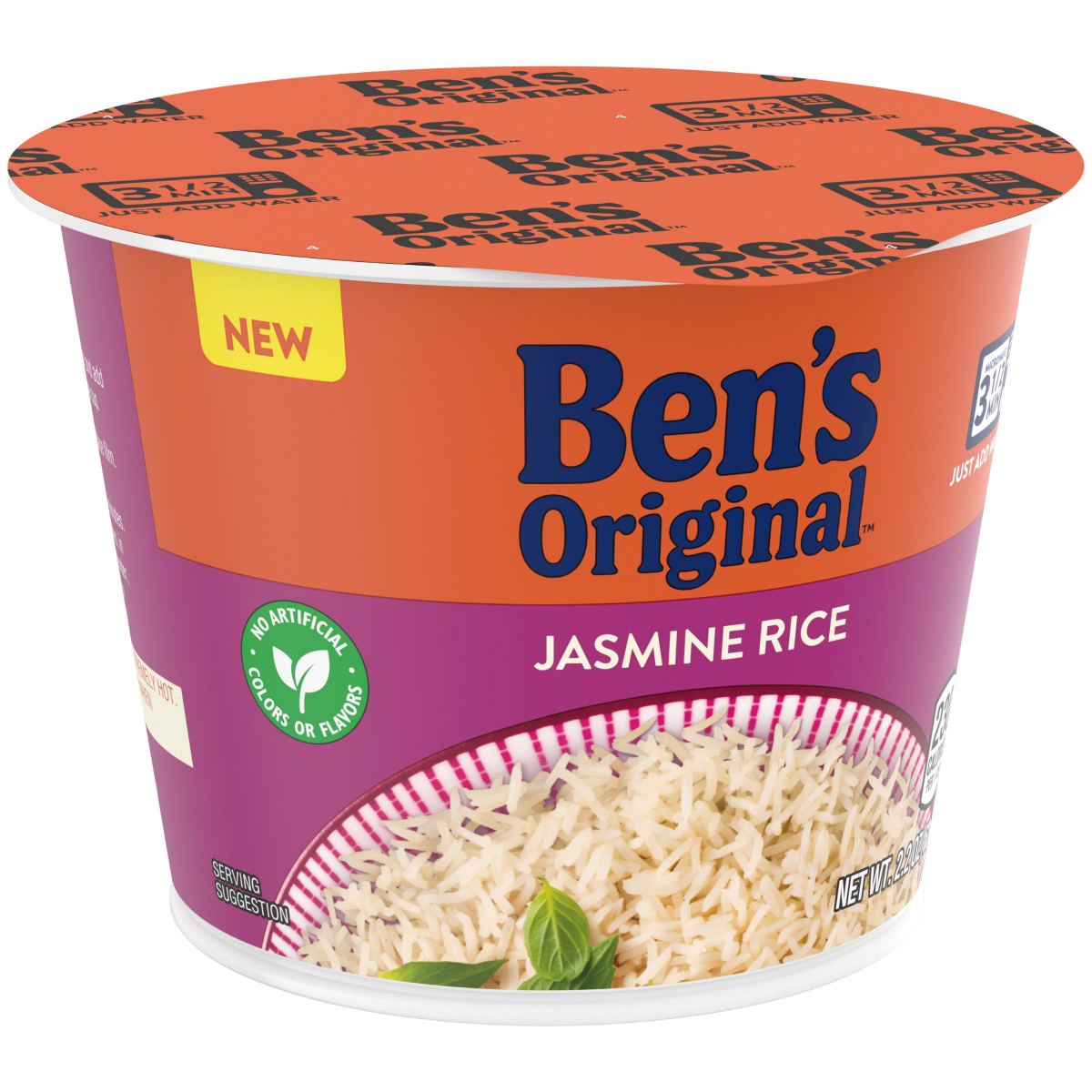 slide 2 of 2, BEN'S ORIGINAL Jasmine Rice Single Serve 2.4 Oz Cup, 2.2 oz