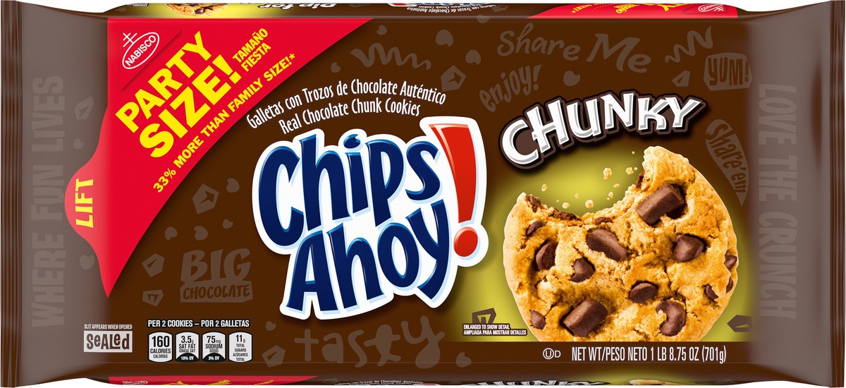 slide 6 of 9, Nabisco Chunky Cookies Party Size! 24.75 oz, 24.75 oz