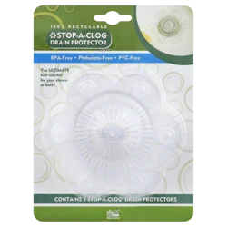 SlipX Solutions Stop-a-Clog Drain Protectors - Clear