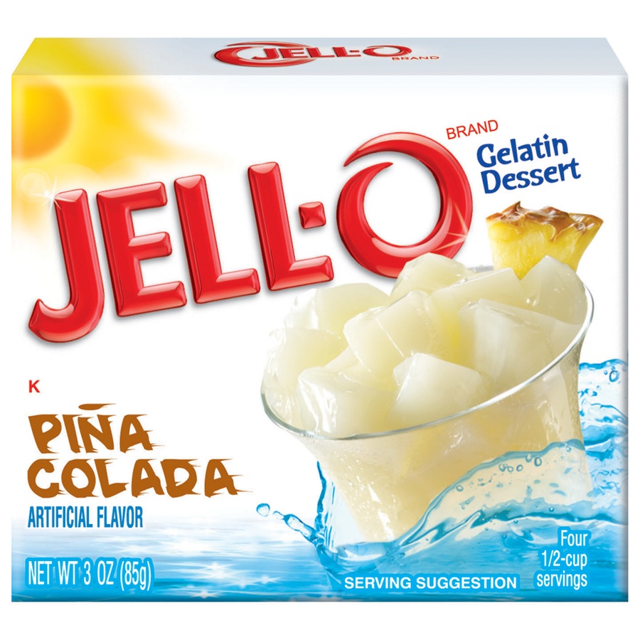 slide 1 of 1, Jell-O Pina Colada Gelatin, 3 oz