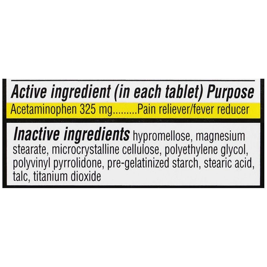 slide 4 of 5, Walgreens Free & Pure Pain Reliever Acetaminophen 325 mg Tablets Regular Strength, 100 ct