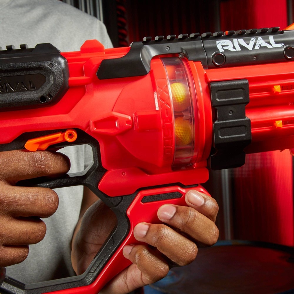 slide 5 of 5, Nerf Rival Roundhouse Xx-1500 Rotating Chamber Blaster - Red, 1 ct