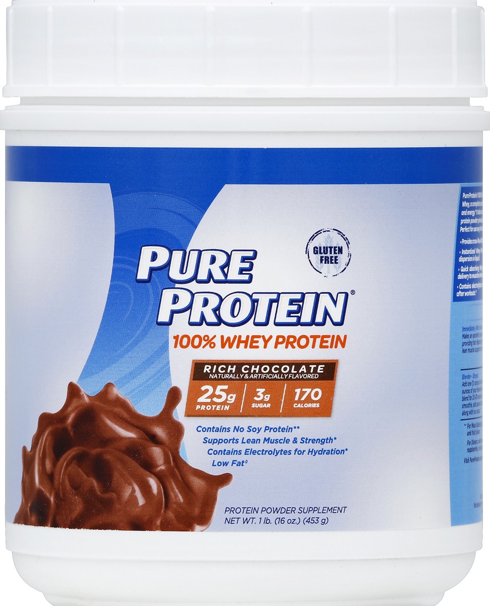 slide 2 of 2, Pure Protein Protein Powder 16 oz, 16 oz