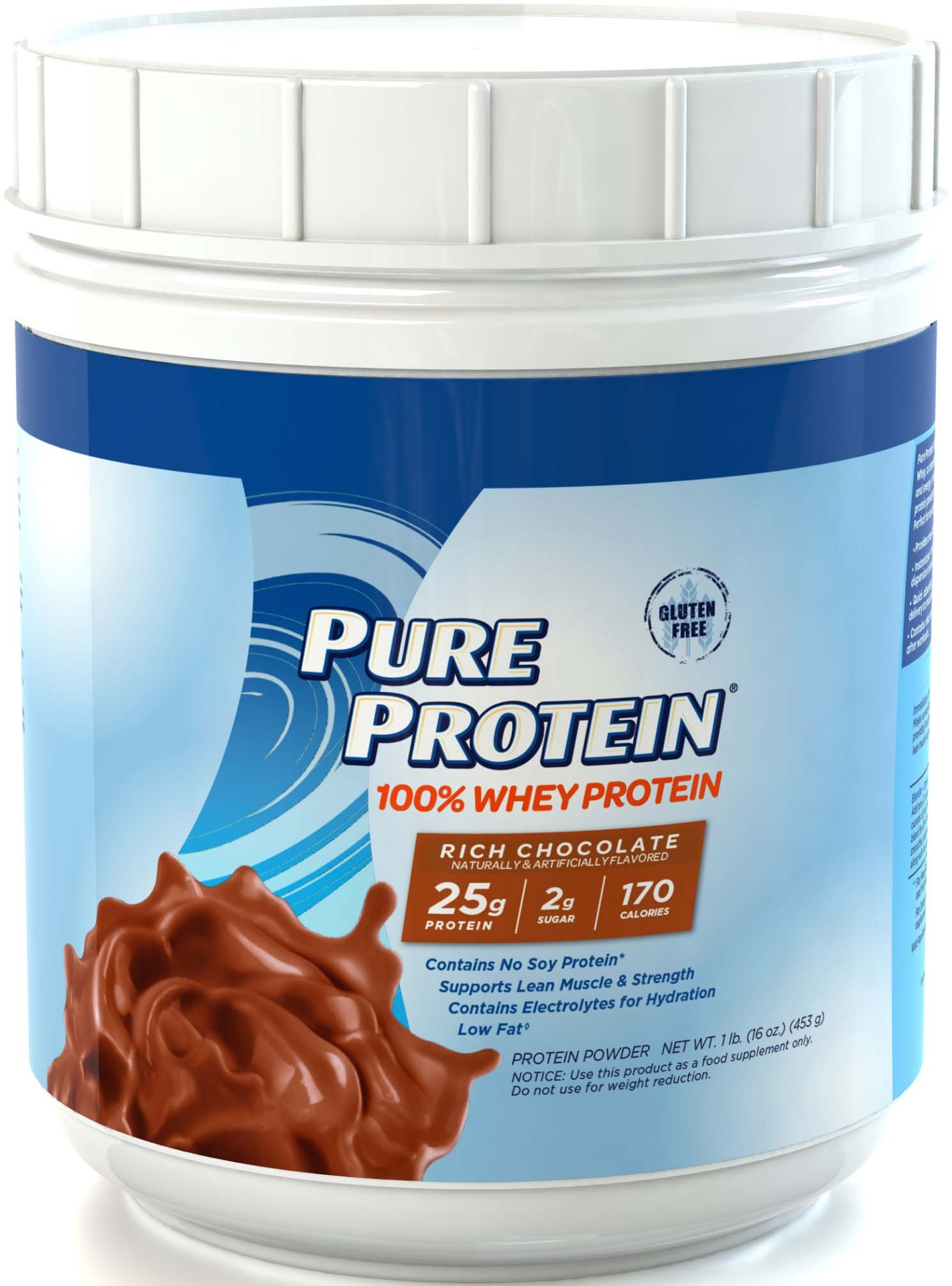 slide 1 of 2, Pure Protein Protein Powder 16 oz, 16 oz