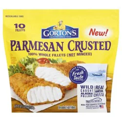 Gorton's Parmesan Crusted Fish Whole Fillets - 10 ct