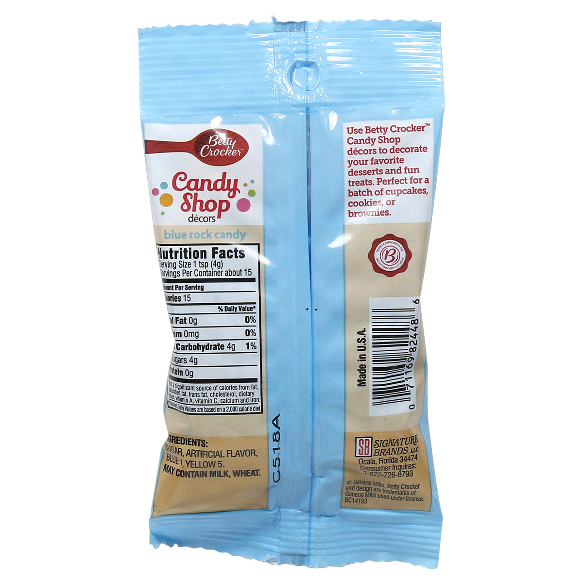 slide 2 of 2, Betty Crocker Candy Shop Blue Rock Candy Decors , 2.2 oz