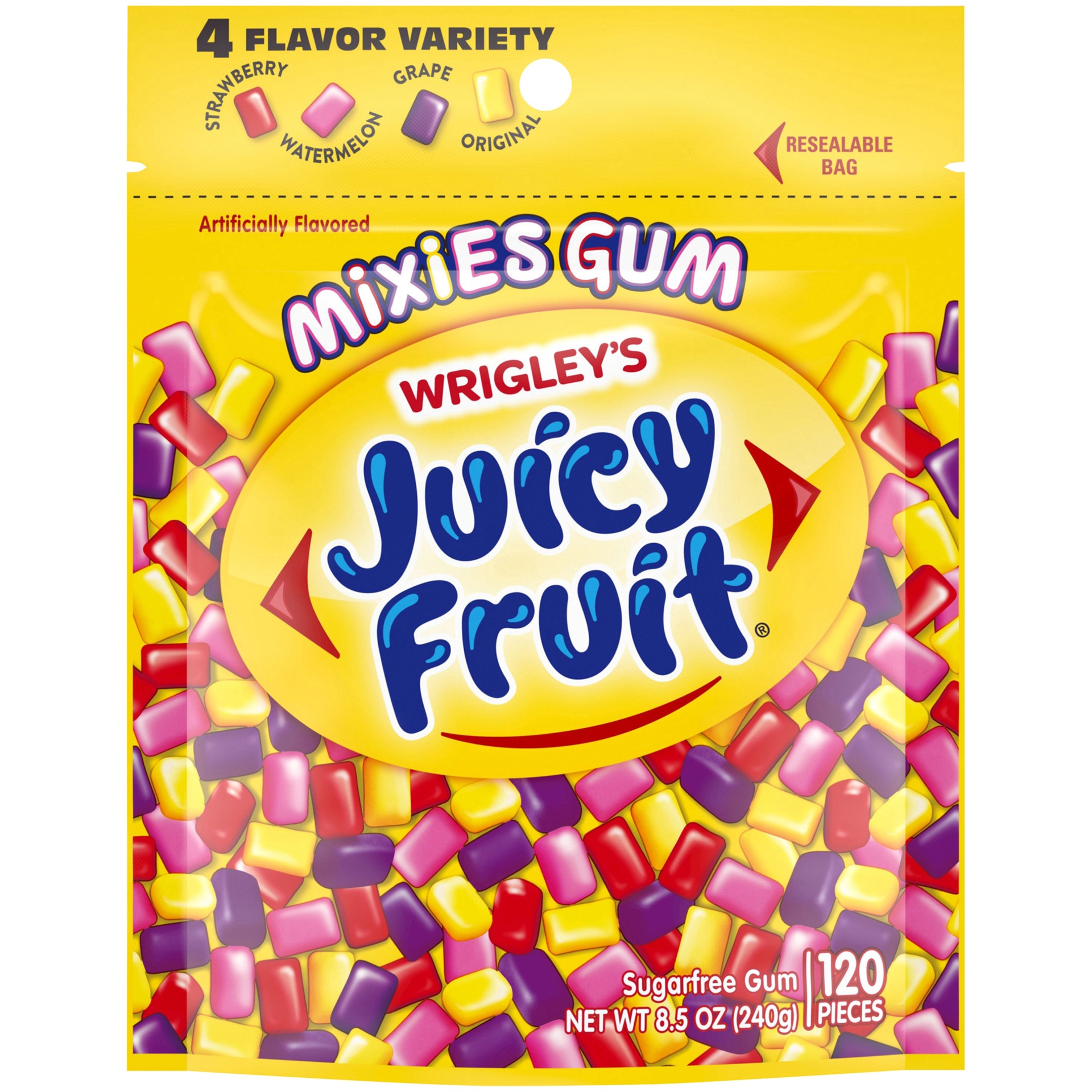 slide 1 of 1, Juicy Fruit Mixies Gum, 120 ct