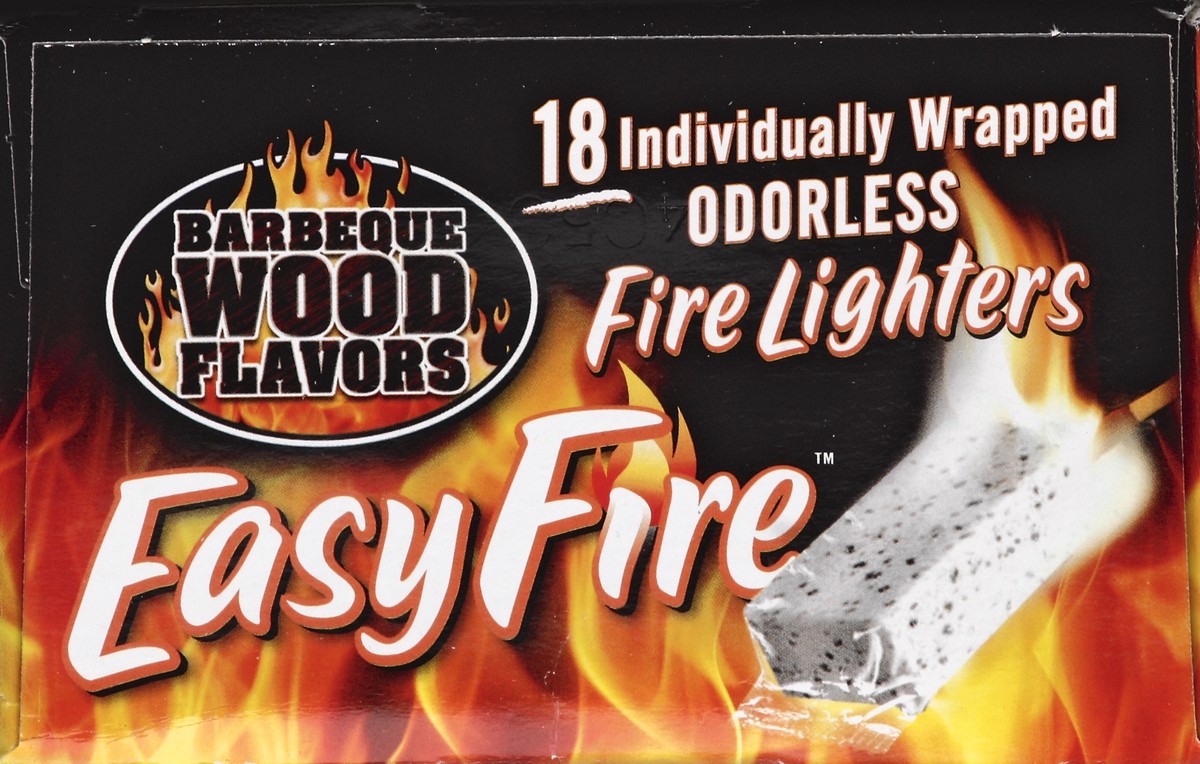 slide 4 of 4, Barbeque Wood Flavors Easy Fire Lighters, 18 ct