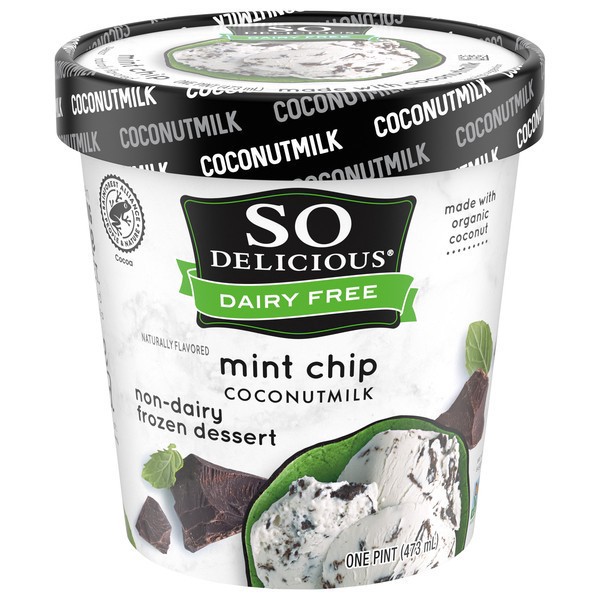 slide 1 of 1, So Delicious Mint Chip Coconutmilk Frozen Dessert, 16 oz