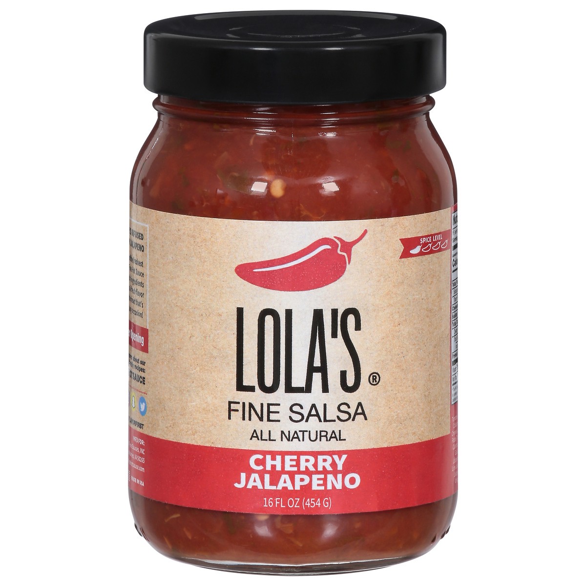 slide 7 of 14, Lola's Cherry Jalapeno Fine Salsa 16 fl oz, 16 fl oz
