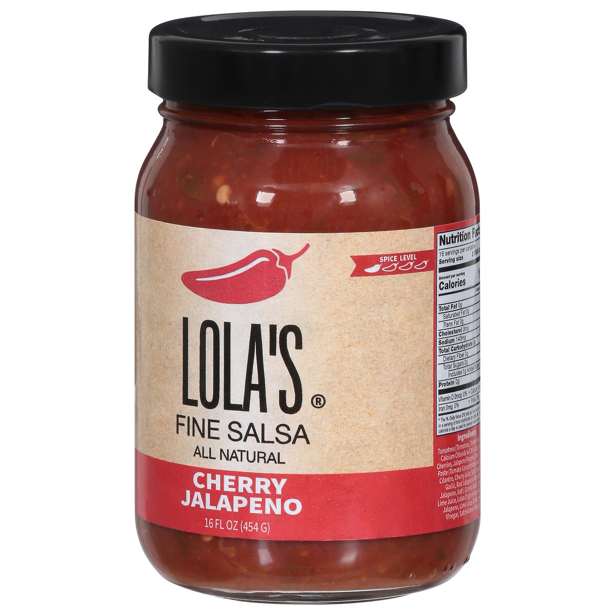 slide 5 of 14, Lola's Cherry Jalapeno Fine Salsa 16 fl oz, 16 fl oz