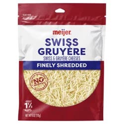 Meijer Finely Shredded Swiss Gruyere Cheese