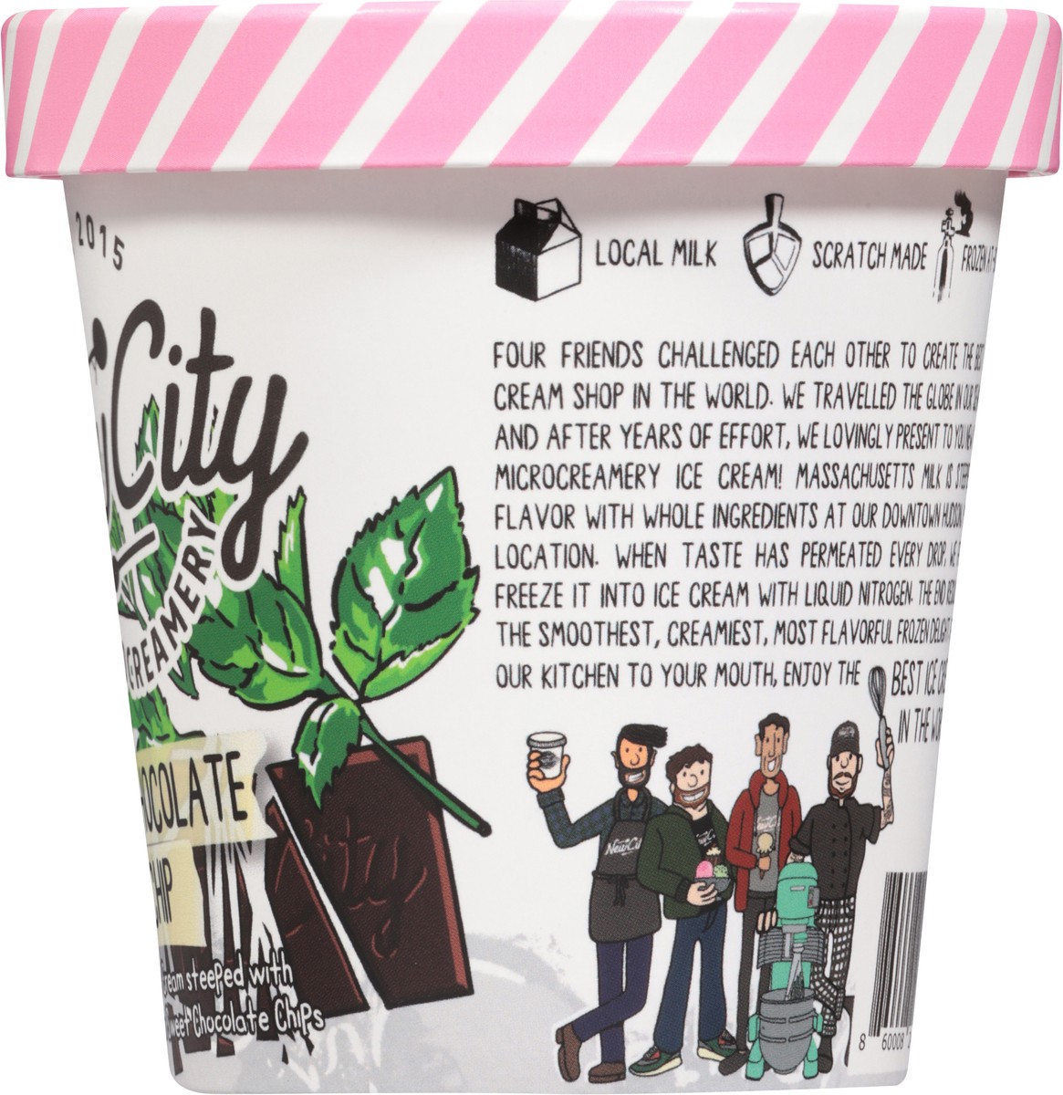 slide 11 of 15, New City Microcreamery Mint Chocolate Chip Ice Cream 14 fl oz, 14 fl oz