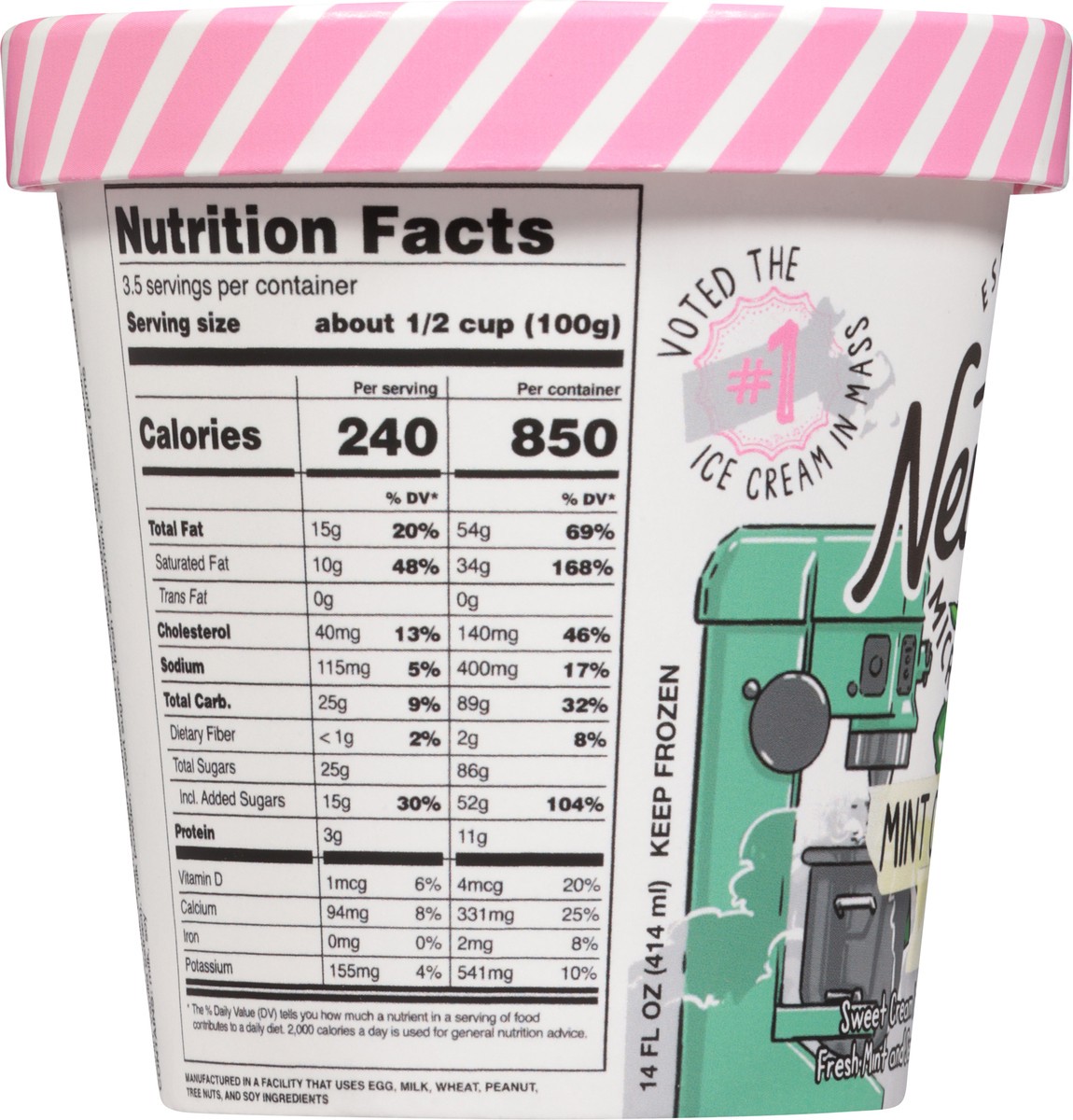 slide 12 of 15, New City Microcreamery Mint Chocolate Chip Ice Cream 14 fl oz, 14 fl oz