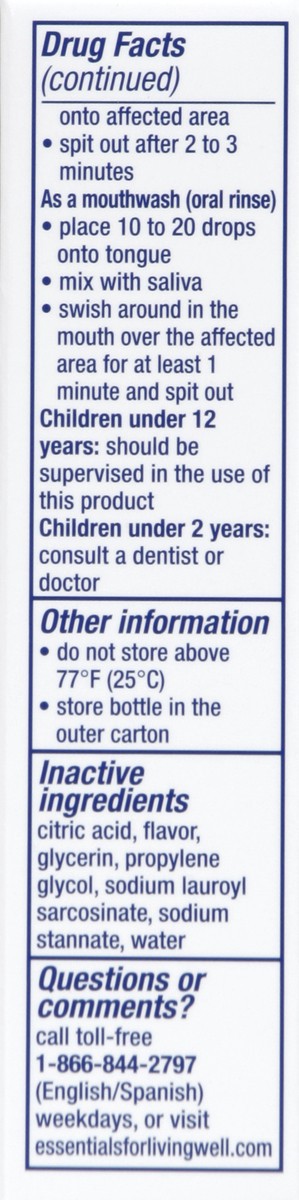 slide 2 of 6, Gly-Oxide Antiseptic Oral Cleanser 0.5 oz, 0.5 oz