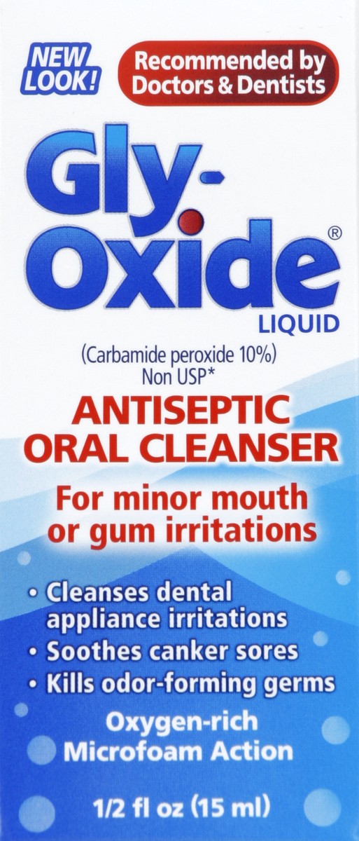 slide 1 of 6, Gly-Oxide Antiseptic Oral Cleanser 0.5 oz, 0.5 oz