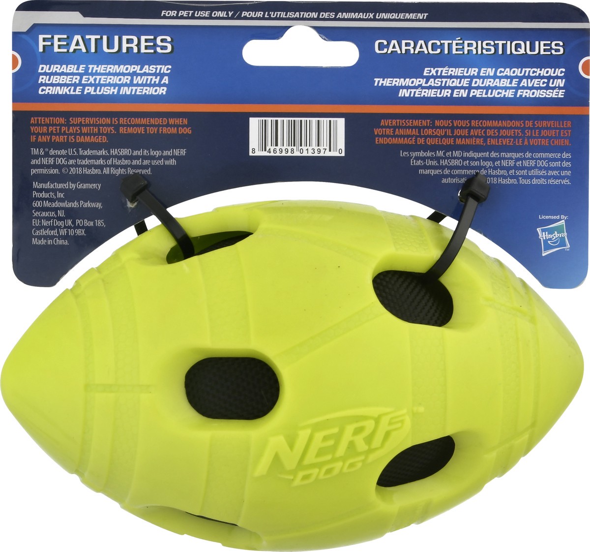 slide 3 of 8, Nerf Dog Crunch Ball Dog Toy 1.0 ea, 1 ct