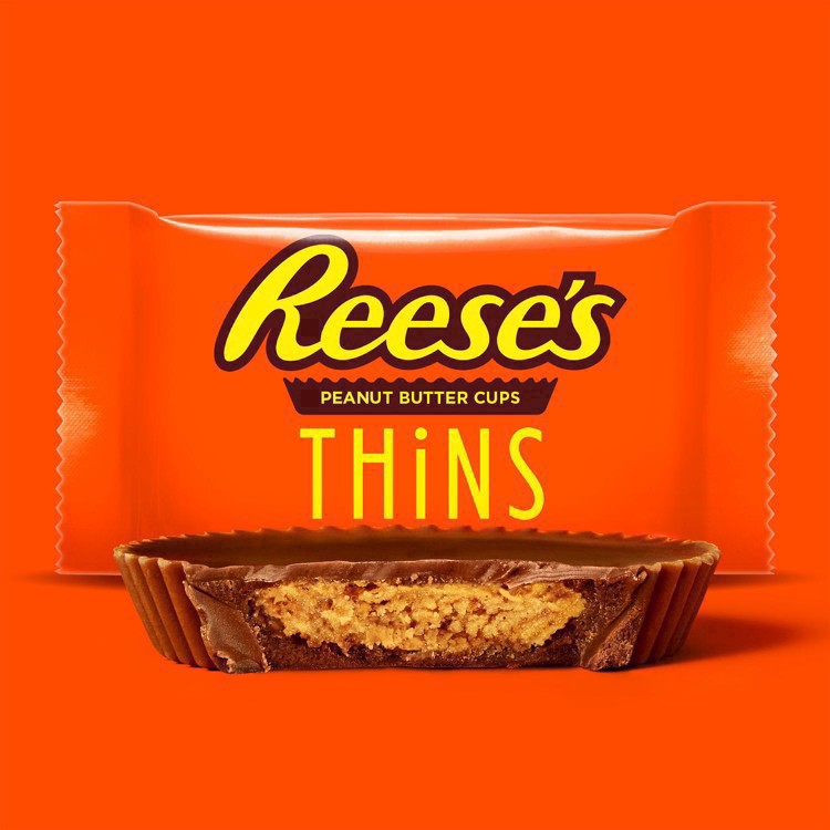 slide 2 of 92, Reese's Thins Peanut Butter Cups Milk Chocolate, 7.37 oz