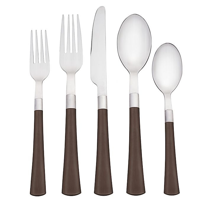 slide 1 of 2, Noritake Colorwave Flatware Place Setting - Chocolate, 5 ct