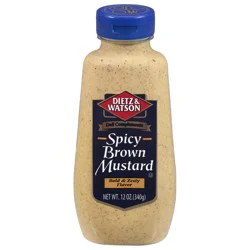 Dietz & Watson Deli Complements Spicy Brown Mustard 12 oz