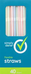 Simply Done Flexible Straws 40 40 ea Box