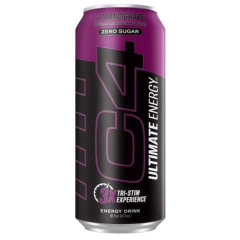 slide 1 of 1, C4 Sport Zero Sugar Atomic Grape Energy Drink 16 fl oz, 16 fl oz