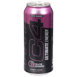 C4 Sport Zero Sugar Atomic Grape Energy Drink 16 fl oz