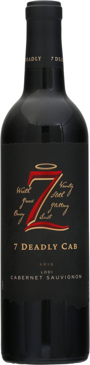 slide 11 of 12, 7 Deadly Zins Cabernet Sauvignon Red Wine – 750ml, 2018 California, 750 ml