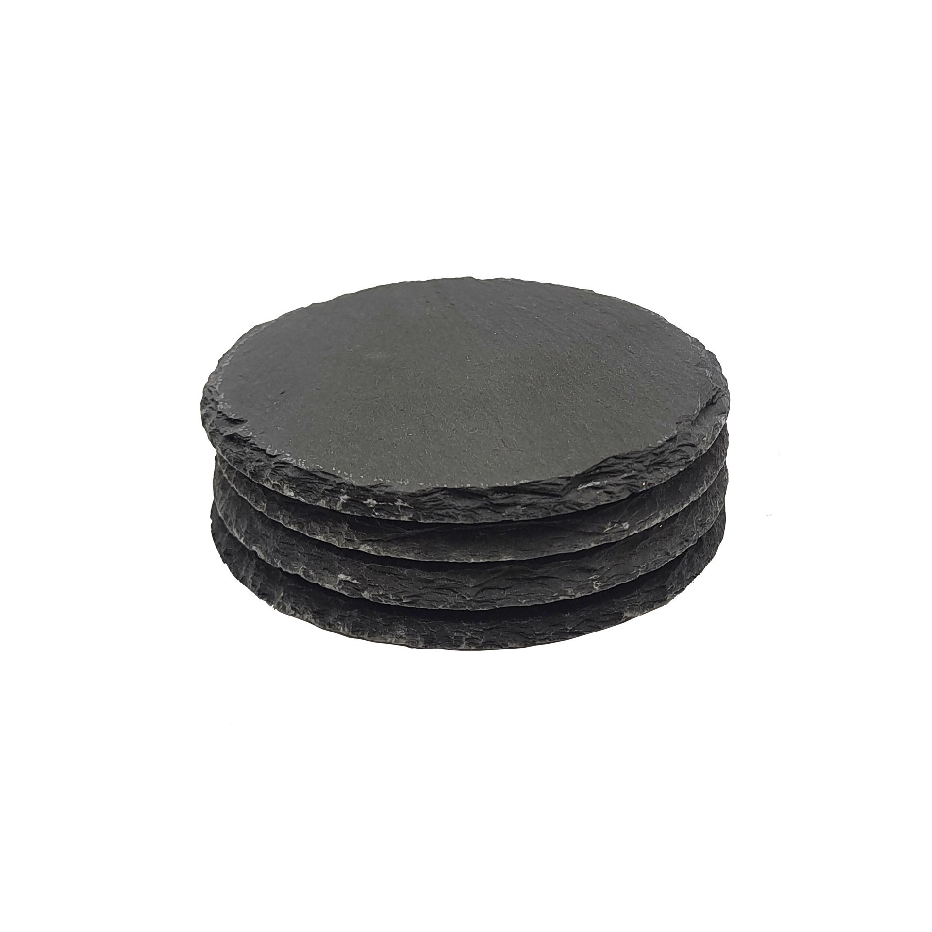 slide 2 of 4, 4" Round Slate Coasters, 4ct. By Make Market, 4 ct