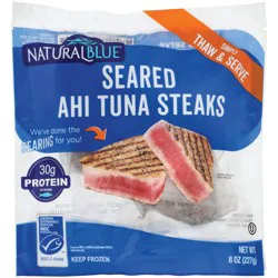 Natural Blue Seared Ahi Tuna Steaks 8 oz